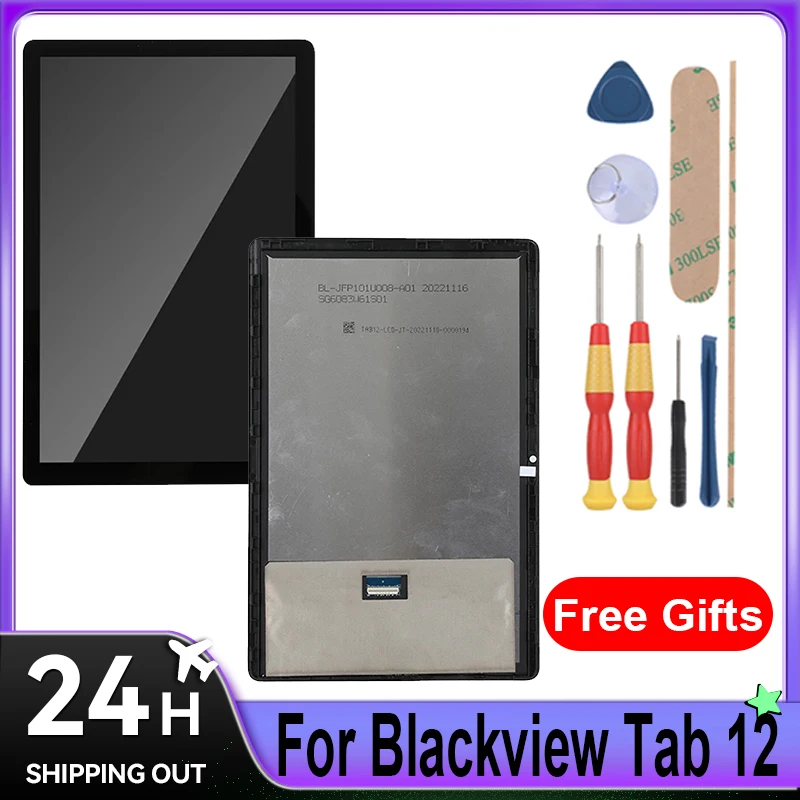 For Blackview Tab 12 LCD Display + Touch Screen + With Frame Full Assembly Tablet Replacement Parts With Tools