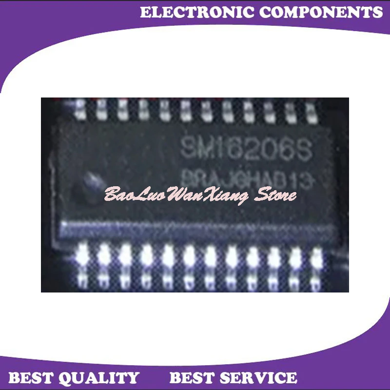 10 Pcs/Lot SM16206S SSOP24 New and Original In Stock