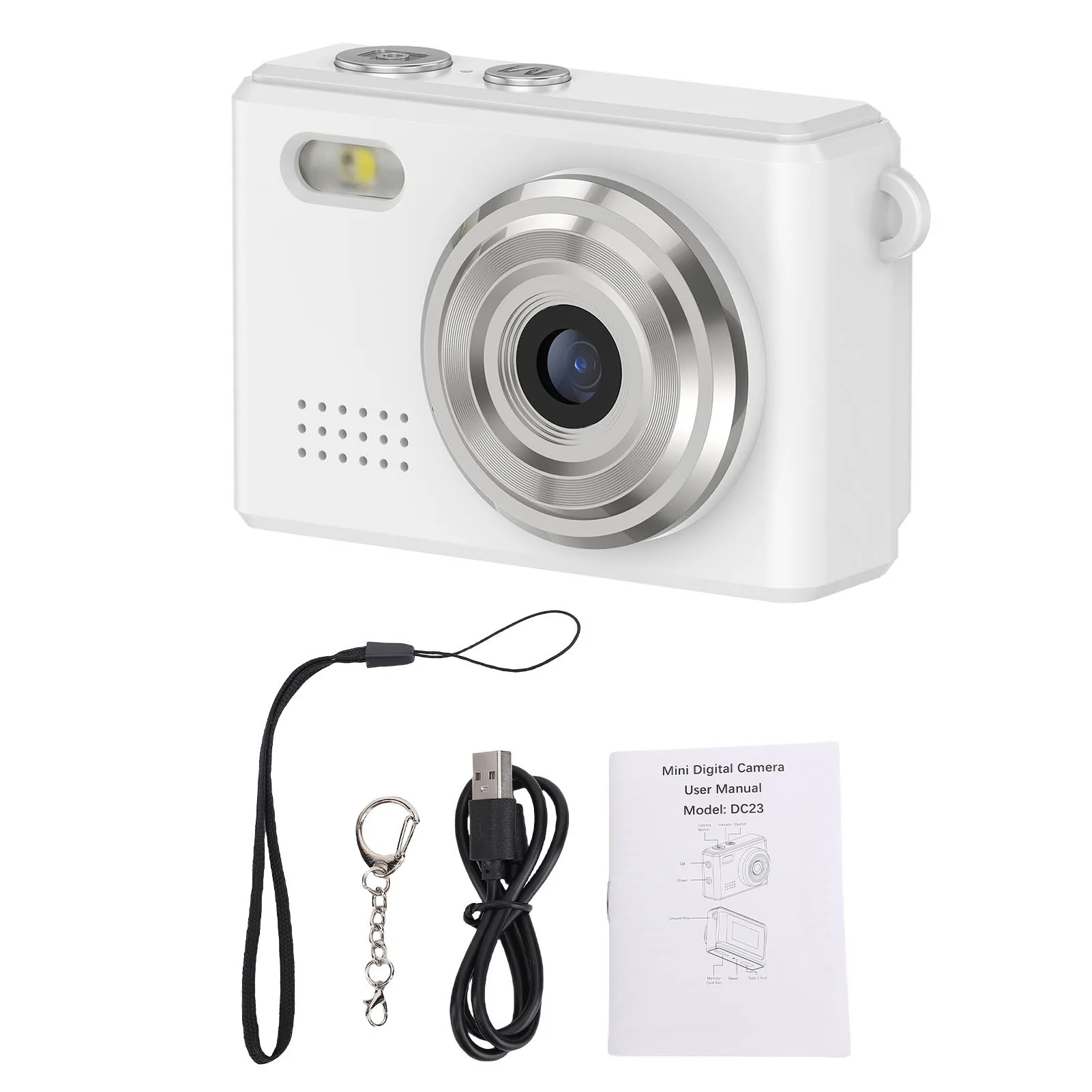 Pocket sleutelhanger camera 1080P HD video 12MP foto digitale camera LCD-scherm 6 filters draagbare minicamera voor reisopname