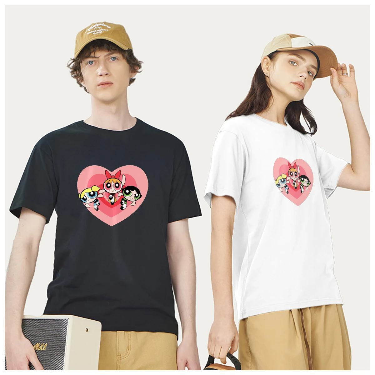 American Cute Animated F-Flying Girl Police Officer t shirt men Women Fashion 100% Cotton summer casual Breathable Unisex couple