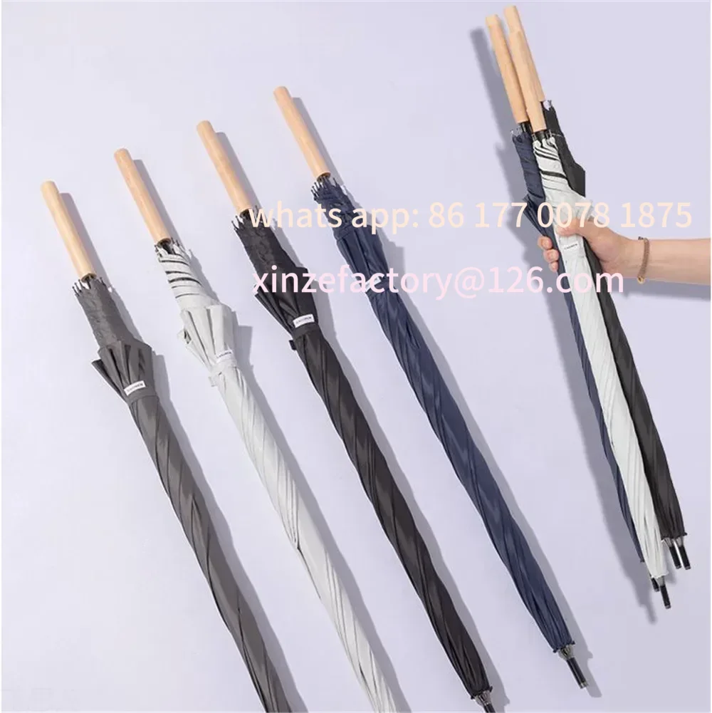 

Customizable Carbon Fiber Ultralight Large Long Umbrella Windproof Rainproof UV Portable Family Umbrella 87 Grams Men's Business