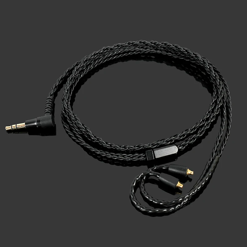 Dla Sennheiser IE300 IE900 ie600 ie200 kabel do aktualizacji słuchawek pojedynczy miedziane z kryształami dla ios Android Mic kompatybilny