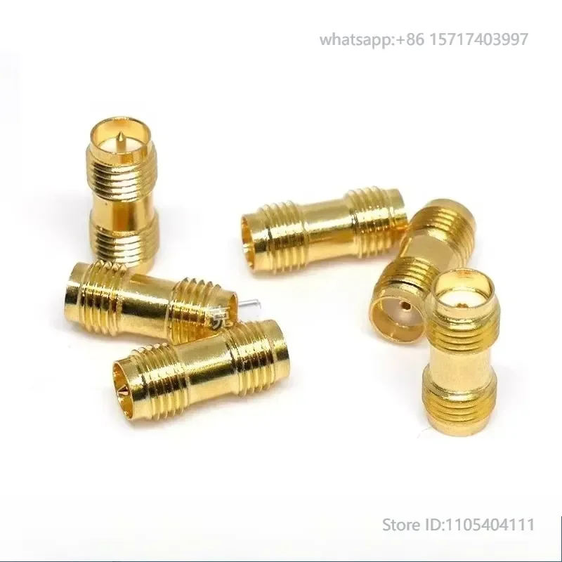 SMA RF adapter outer screw inner hole inner needle revolving female two-way
