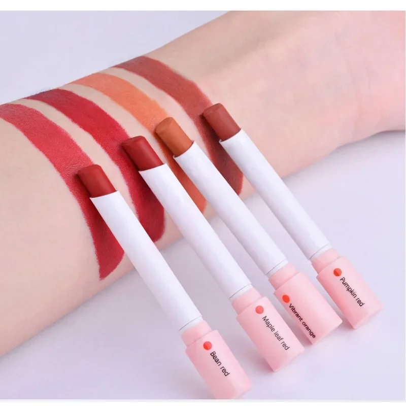 4-kleuren sigaret lippenstift set matte glans langdurige lip glazuur waterdichte lip stick buis naakt tint make-up cosmetica