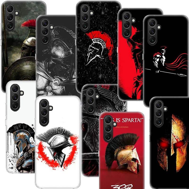 Spartan Phone Case Samsung Galaxy A70 A50 A40 A30 A20E M30S M31 M21 M12 J8 J6 J4 M32 M52 M51 A90 A80 A20S M11 A10S Capa