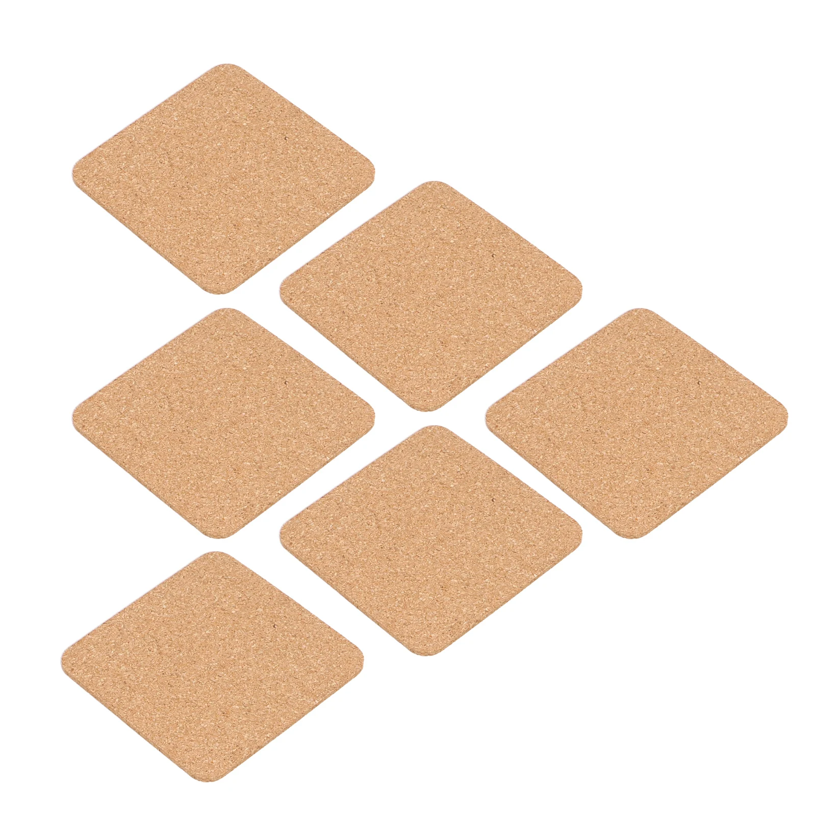 6/12PCS Cork Coaster Cup Coasters Tea Coffee Mug Drinks Holder For Kitchen Natural Wooden Mat Tableware Round Square For Kitchen