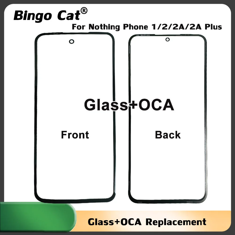 

2pc 5pc Front Outer Glass With OCA For Nothing Phone 1 2 2A Plus CMF Screen Touch Panel Plate Laminate Hollow Replacement