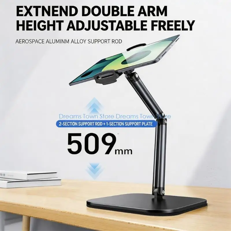 HX6A Universal Adjustables Tablets Stand For 4.7 To 13Inch Devices With 360 Rotation