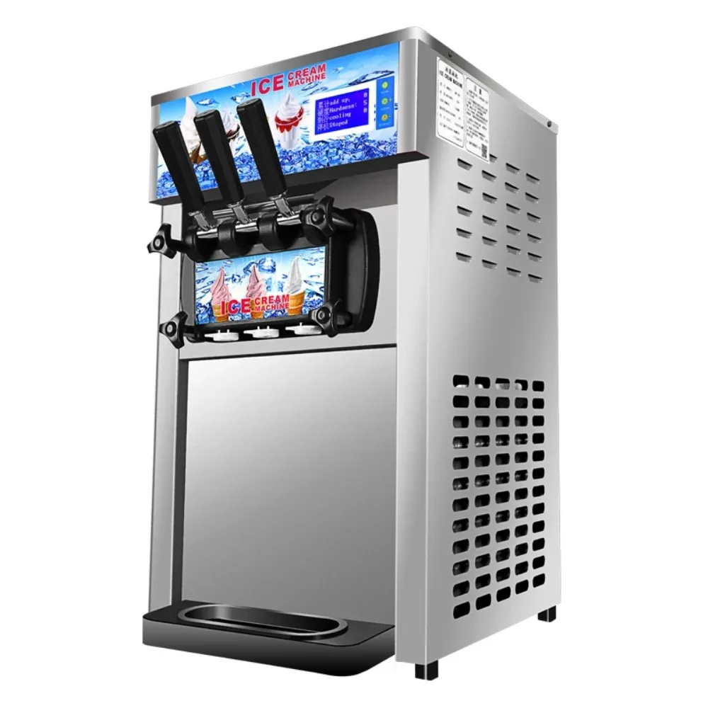 Ice Cream Automatic 3 Flavors Soft Serve Ice Cream Making Commercial Ice Cream Machines For Business Icecream Truck