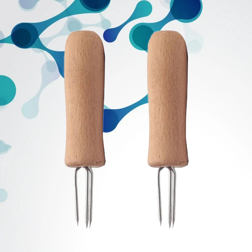 2Pcs Moxa Roll Extender Wooden Handle Durable Sharp Needle Moxibustion Tool Ignite Device Easy Use Moxa Roll Extender