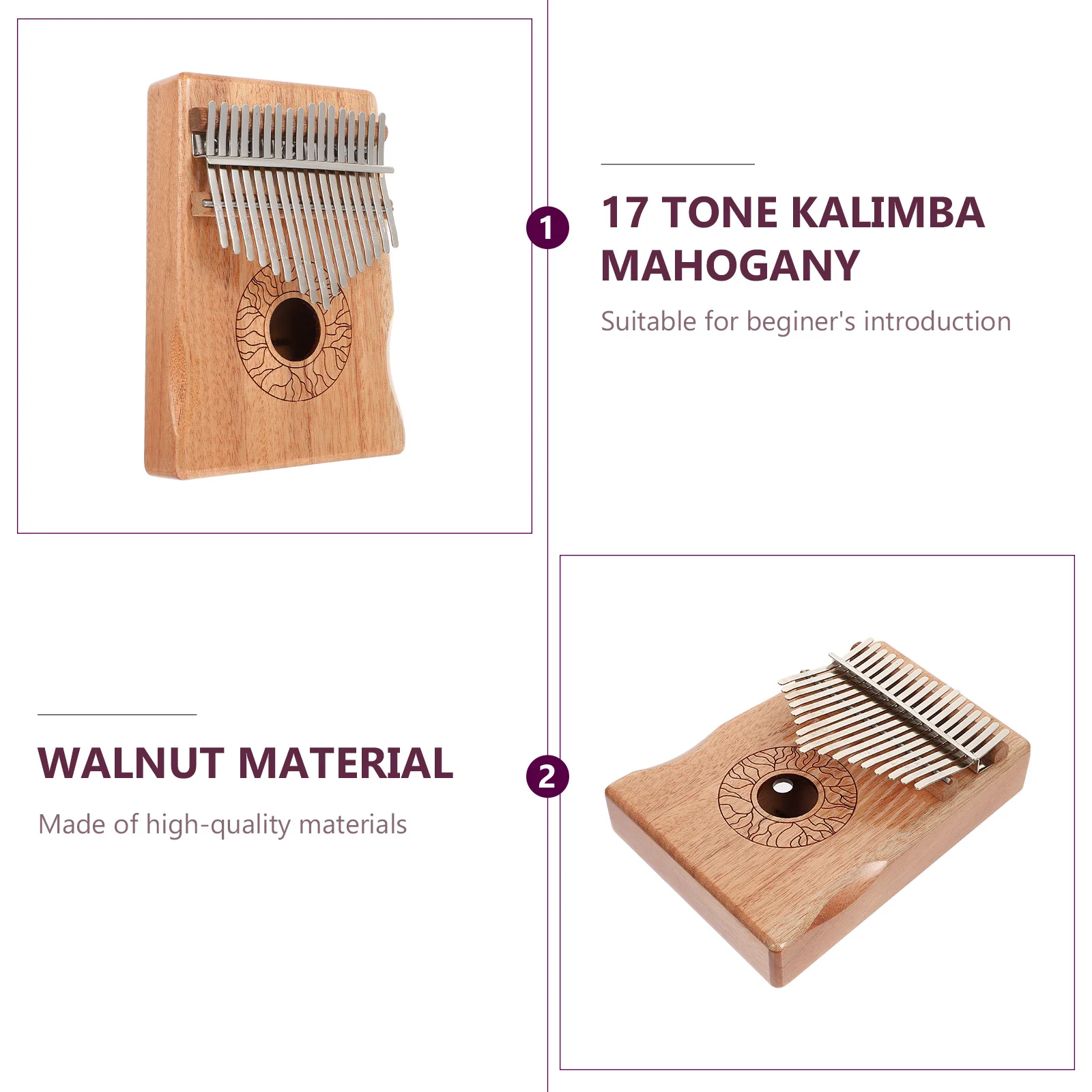 

Thumb Pianos Quick Hair Musical Instrument Supply Kalimba Portable Baby