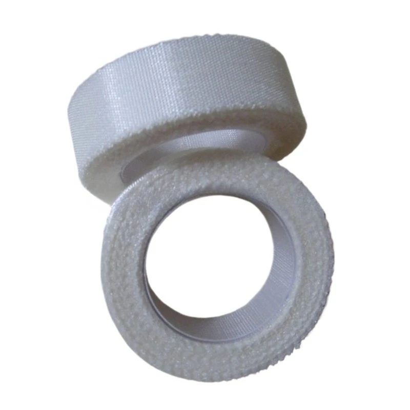 1 لفة متعرج شريط حريري تنفس هيبوالرجينيك سهلة المسيل للدموع التصاق قوي ضمادة إسعافات أولية تضميد الجروح شريط ربط 1.25 سنتيمتر * 5 متر #1