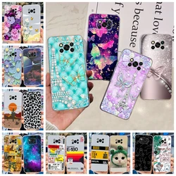 For Xiaomi Poco X3 Pro Case Colorful Butterfly Printed Back Cover For Xiaomi Poco X3 NFC Phone Cases for PocoX3 X 3 X3Pro Bumper