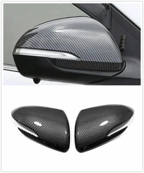 For Kia Rio YB 2018 Side Door Rearview Mirror Shell Cover Trim Protector Frame Sticker ABS Carbon Fiber Car Styling Accessories