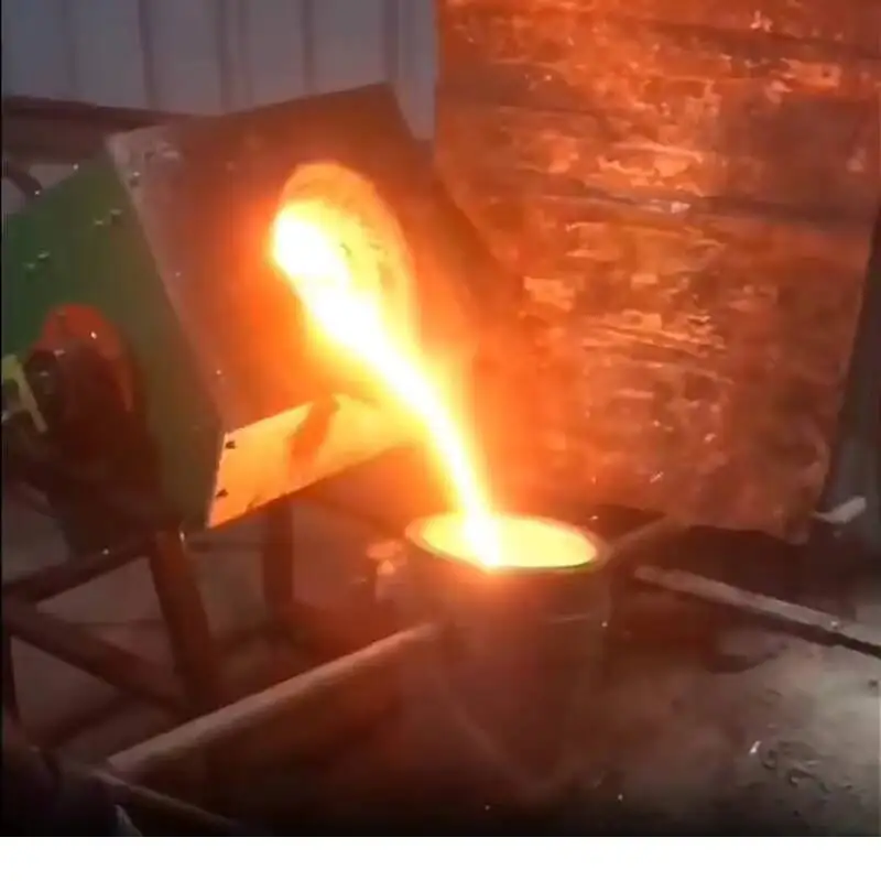 10-200Kg Capacity Industrial Use New Foundry Factory Iron Melting Small Induction Furnace Stainless Steel Motor
