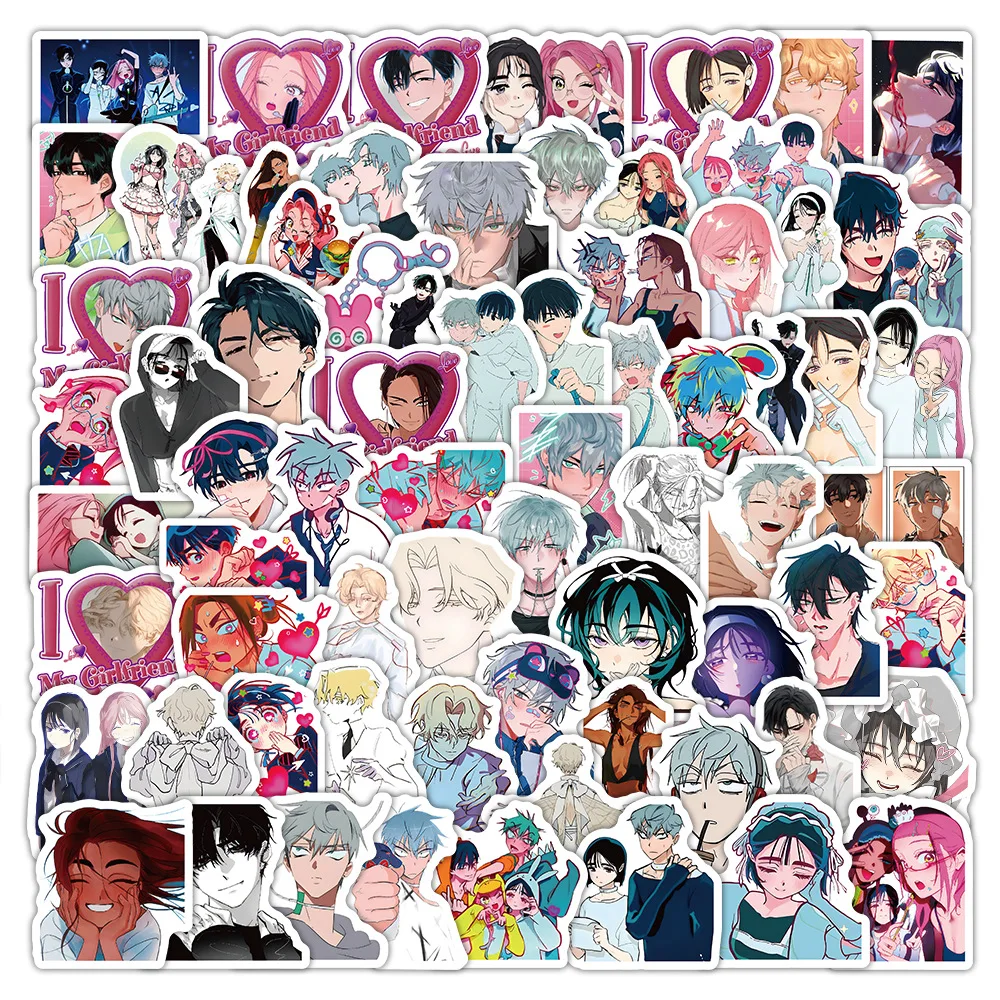 

103PCS Alien Stage Graffiti Stickers Luggage Trolley Scooter Notebook Waterproof Stationery Stickers for Children Kids Toy Gifts