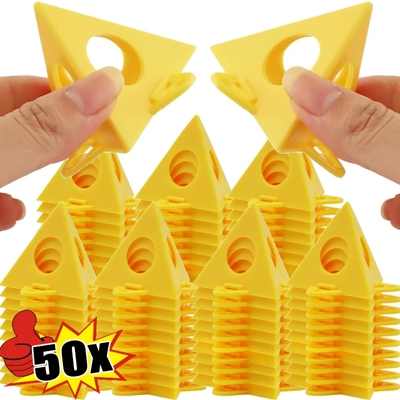 Mini soportes de pintura de cono, juego de soportes piramidales, almohadillas de pintura triangulares, pies, herramientas de soporte para carpintería, puertas de gabinete, almohadillas de pintura, 10/50 Uds.