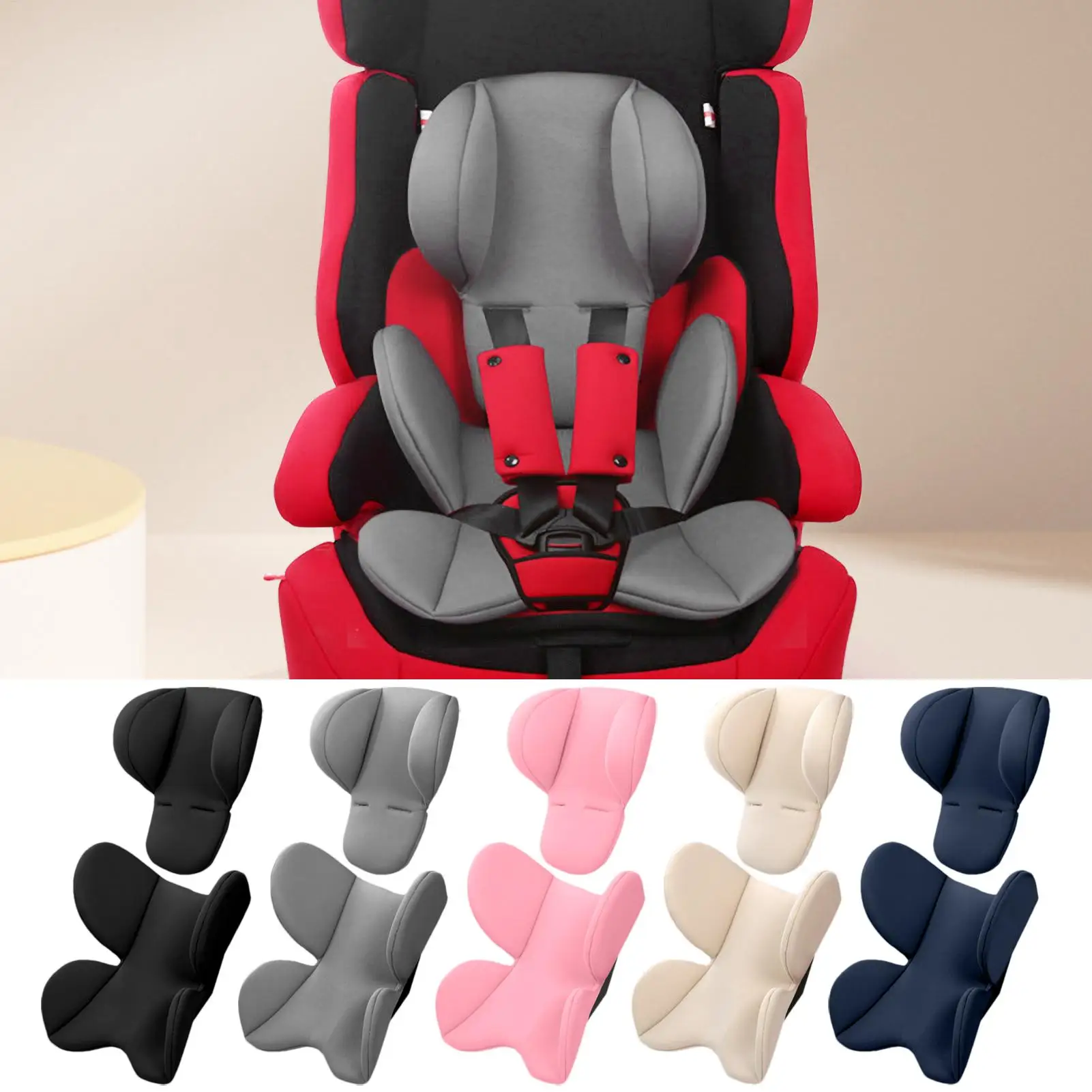 Baby Stroller Cushion Soft Stroller Cushion Pads Head Neck Seat Insert Pad Infant Car Seat Insert Baby Stroller Accessories
