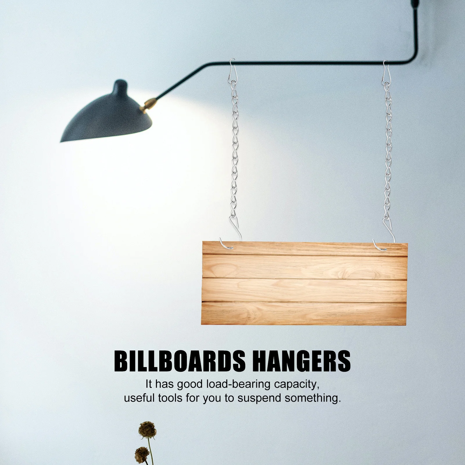 

1Pcs Iron Chain Heavy Duty Flower Pot Hanging Chain Sturdy Garden Plant Basket Hook Indoor Outdoor Decoration Tool Replacement