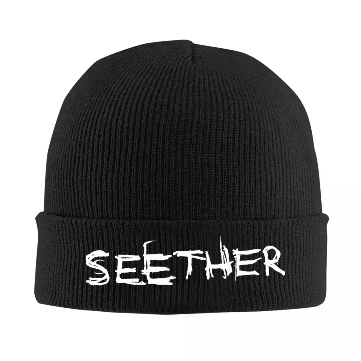 

SEETHER Knitted Hat Women's Men's Skullies Beanies Autumn Winter Hat Acrylic Crochet Caps