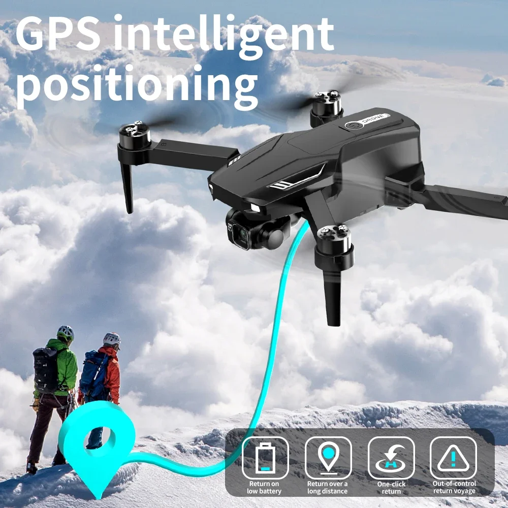 F204 PRO GPS Drone  HD Dual Camera  360 Obstacle Avoidance Remote Control With Screen  Drone