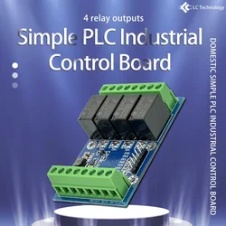 Domestic Simple PLC Industrial Control Board Compatible With Mitsubishi FX3U 6 Channel Input and 4 Channel Relay Output