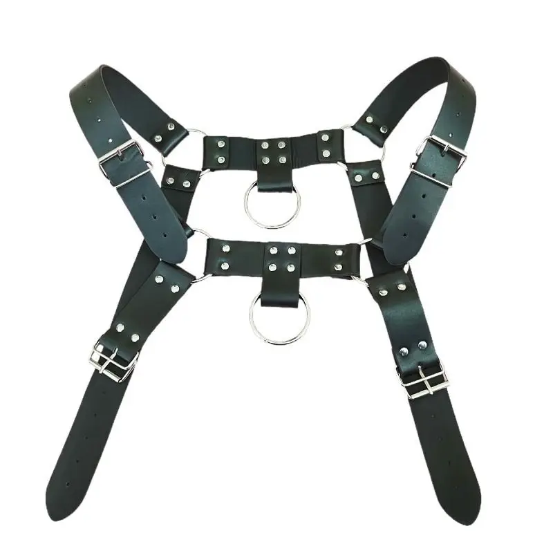 

Punk European and American hunk leather belt sexy chest strap nightclub waist shoulder strap bar versatile show strap bondage