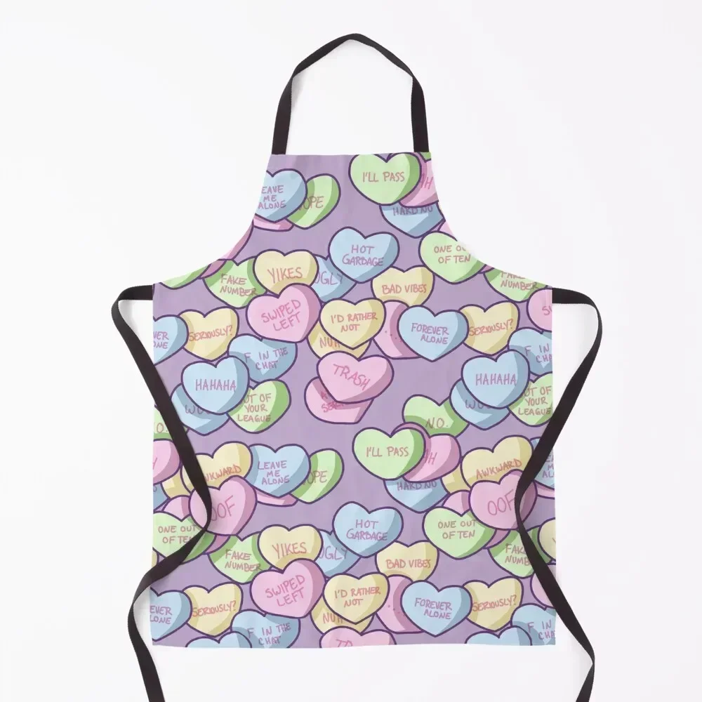 

Snarky Conversation Hearts Apron kindergarten teacher for women with pocket Nursing For Kitchen Women Apron