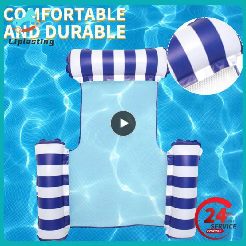 

PVC Pool Floating Chair Water Hammock Inflatable Swimming Mattress Sea Swimming Pool Party Chair Foldable Pool Accessories