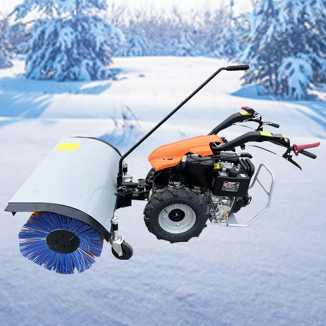 

Multi-Functional Hand-Push Snow Sweeper Electric 220V Small Brush-Type Snow Clearing Shovel for Road Snow rem oval New Condition