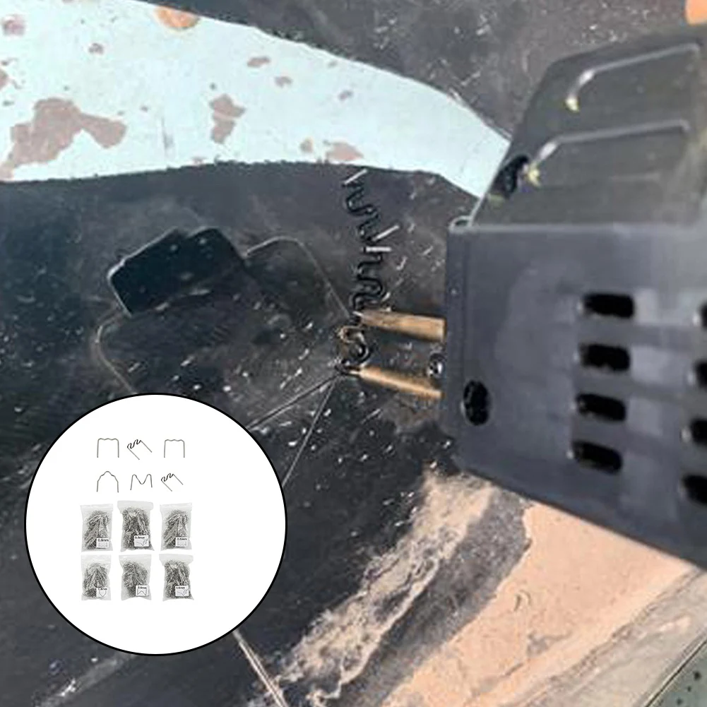 1000PCS 0.6/0.8mm Hot Stapler Staples Plastic Welder Repair Kit For Car Bumper For Hot Stapler Welder Tool Plastic Fusion Nails