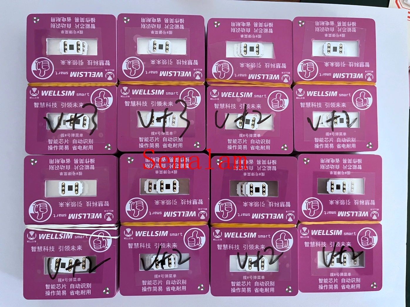 أحدث إصدار Wellsim Smart V+3 لعام 2025 يدعم هواتف iPhone 13-16 Pro Max فقط ثنائي الشريحة #3