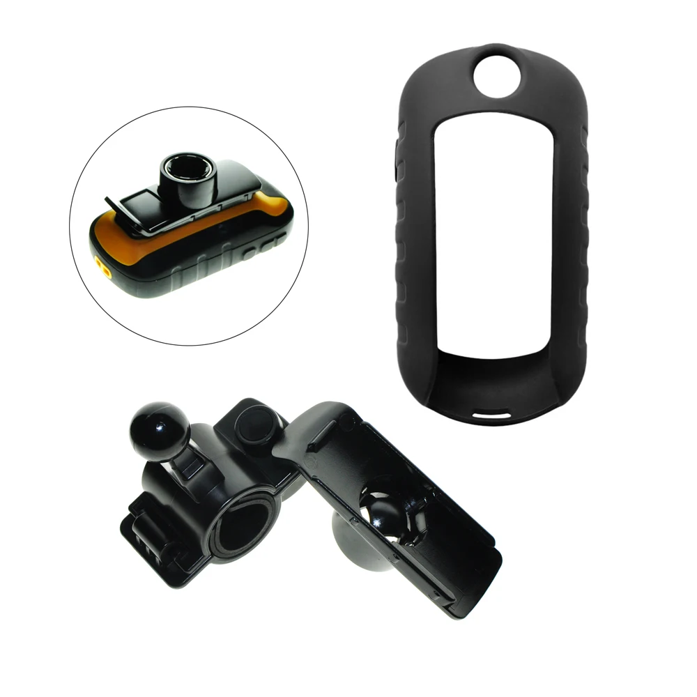 Силиконовый чехол + поворотный кронштейн на руль мотоцикла для Garmin Oregon 550 550T 450 450T, аксессуары