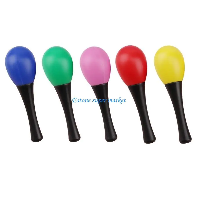 090B พลาสติกสั่นระฆัง Maraca ดนตรีการศึกษาของเล่นค้อนเด็กทารกของขวัญโปรด