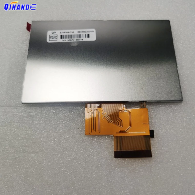 Original 5 inch EJ050NA EJ050NA-01G / EJ050NA-01F / HJ050NA-01I LCD Screen Display 800x480 50pin GPS TFT Display Replacement