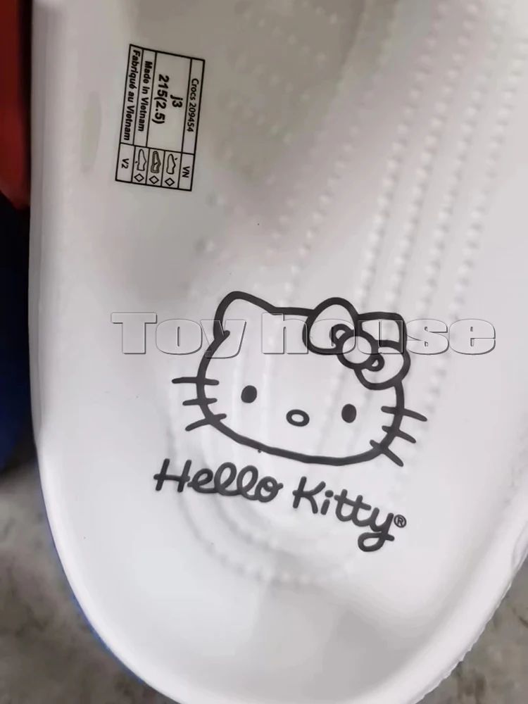 New Sanrio Hello Kitty Hole Sandals Slippers Kt Cat Sandals Kawaii Eva Anime Home Beach Shoes Summer Slippers Adult Kids Gifts