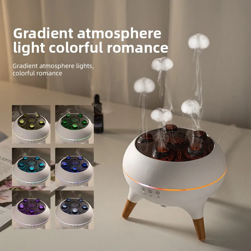 Water‑Drop Aroma Diffuser Ultrasonic Humidifier Large Mist Volume Remote Control Timing Essential Oil Diffuser Christmas Gift