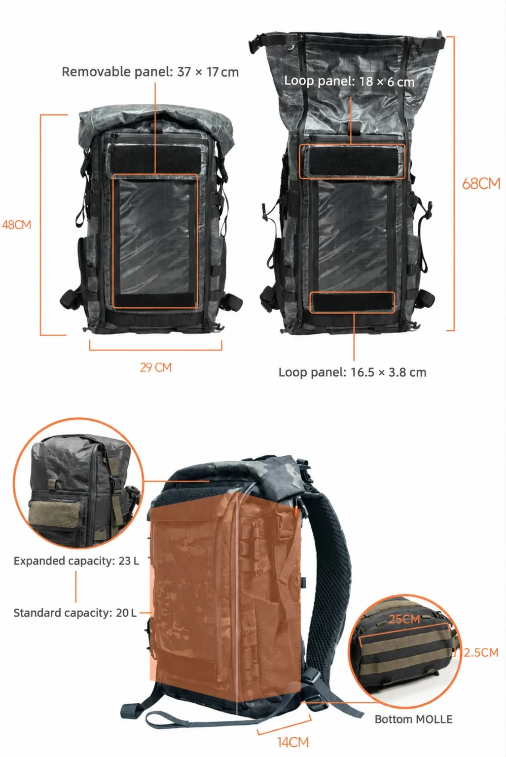 Chaos Gear TAP-10 Phase Change Tactical EDC 16-Inch Backpack