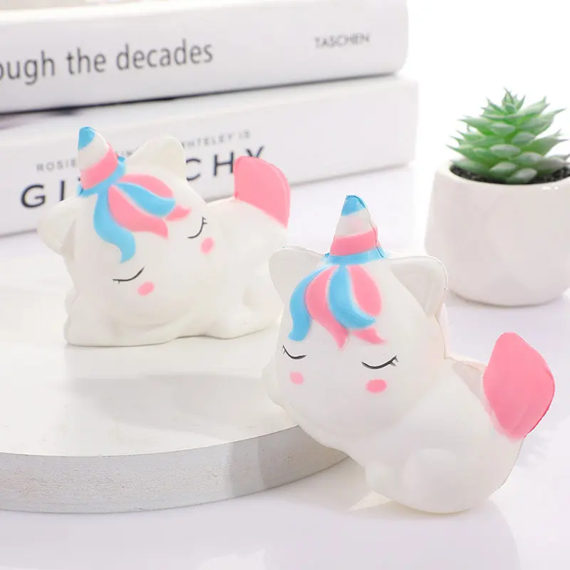 

Kawaii Sleeping Unicorn Squishy Slow Rising Squeeze Pu Material Children's Decompression Toys Cartoon Christmas Gifts ZG133