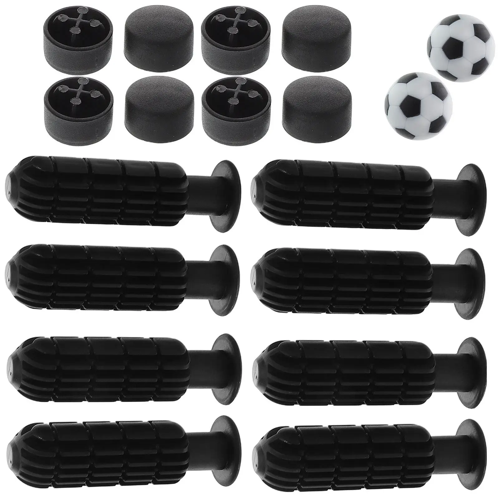 

1Set Table Soccer Handle Set Plastic Foosball Replacement Parts Sturdy Ergonomic Grip Accessories for Professional Casual Play