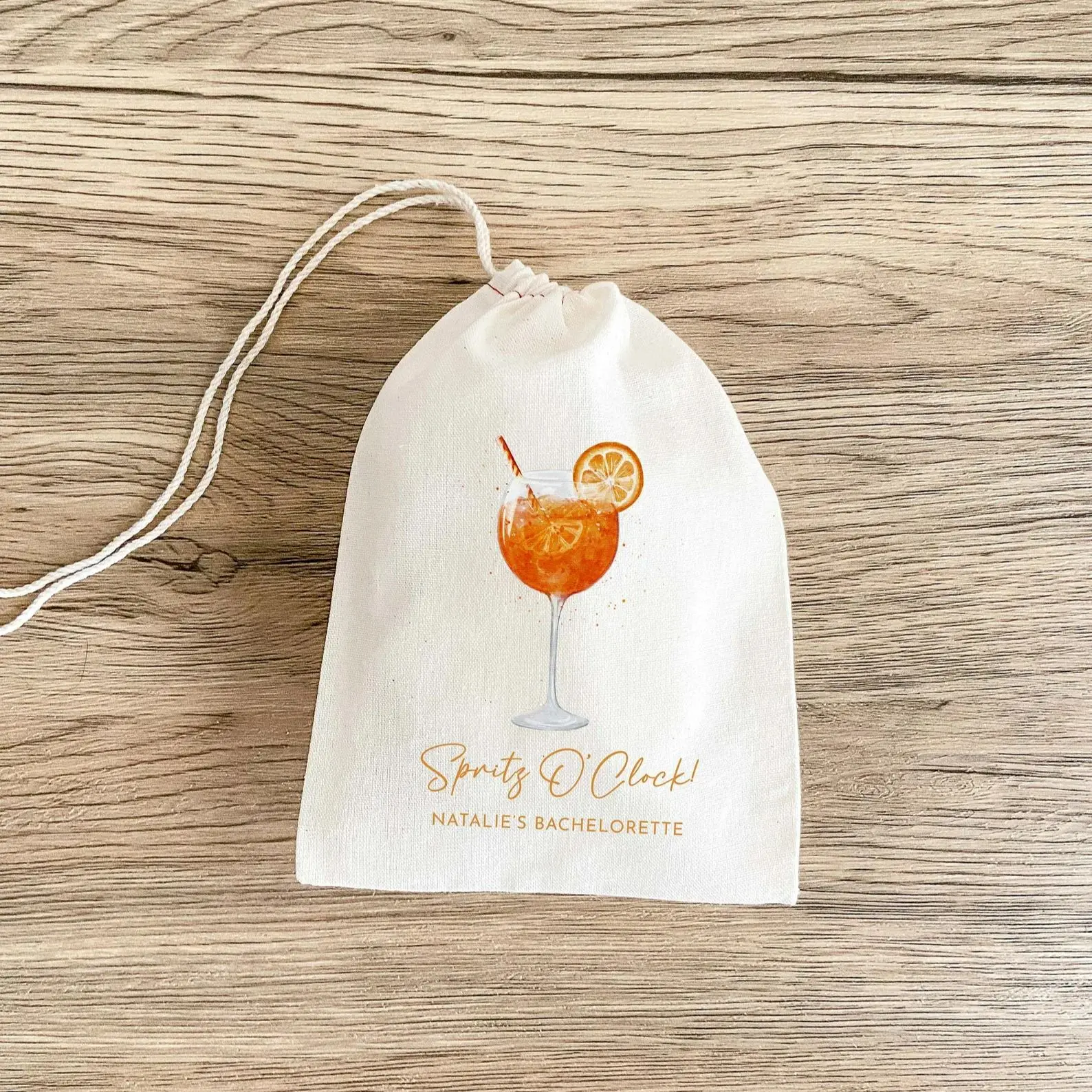 Spritz O'Clock - Aperol Bachelorette Party - Hangover Kit Bag - Aperol Spritz Party - Bachelorette Gift Bag - Bridal Shower Favo