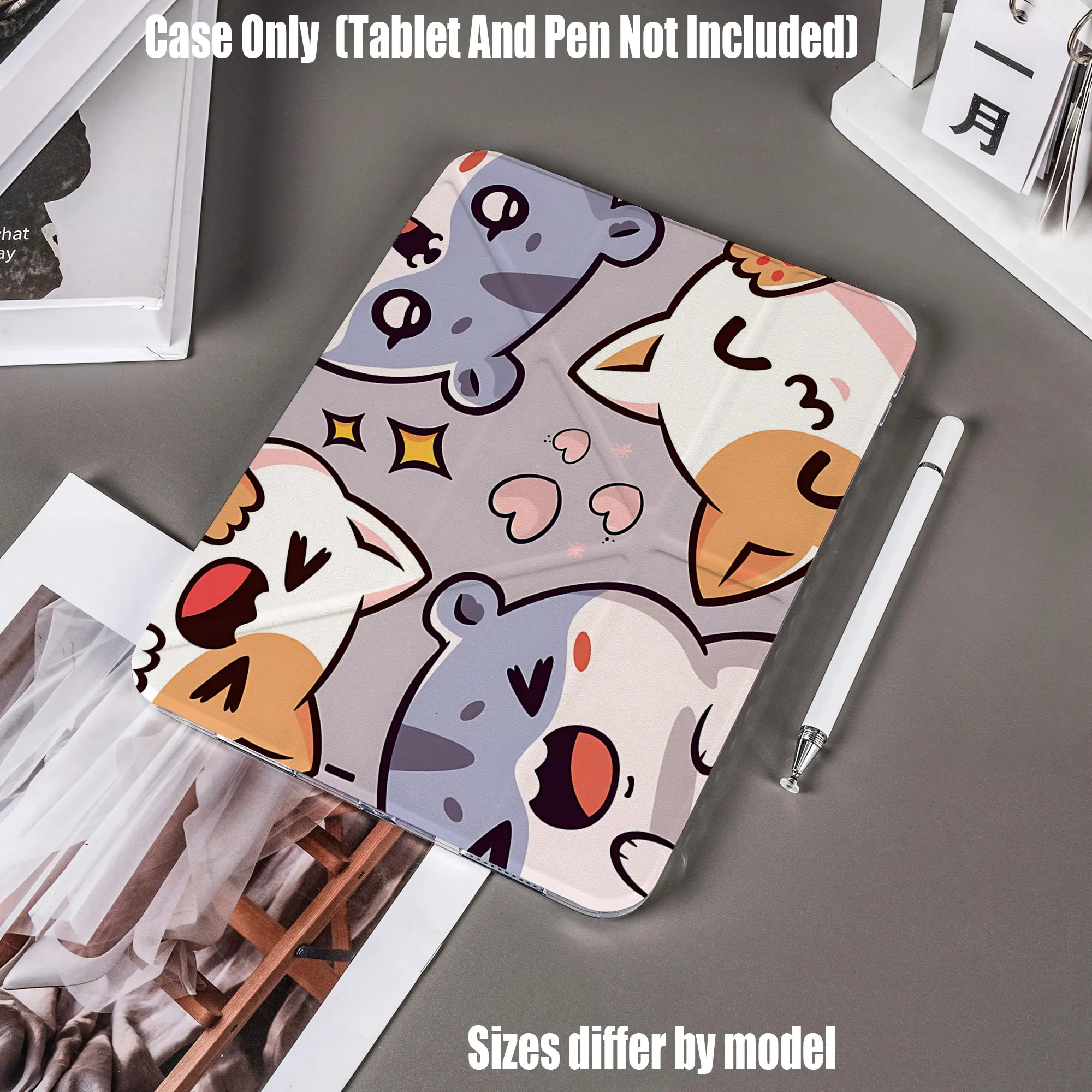 Slim Fit Premium TPU Tablet Cover, Shockproof Durable Lightweight Protective Case for iPad Samsung Huawei Honor Redmi Xiaomi