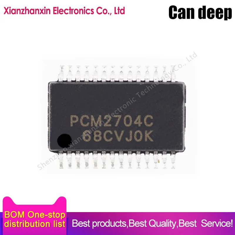 1pcs/lot PCM2704CDBR PCM2704C PCM2704 SSOP28 Stereo audio chip