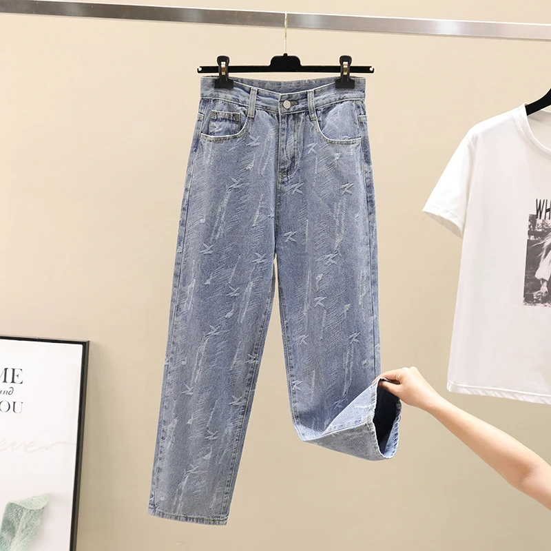 

Мужские джинсы прямого кроя с широкими штанинами, весна-осень 2025, трендовые, повседневные, городской стиль, от известного бренда