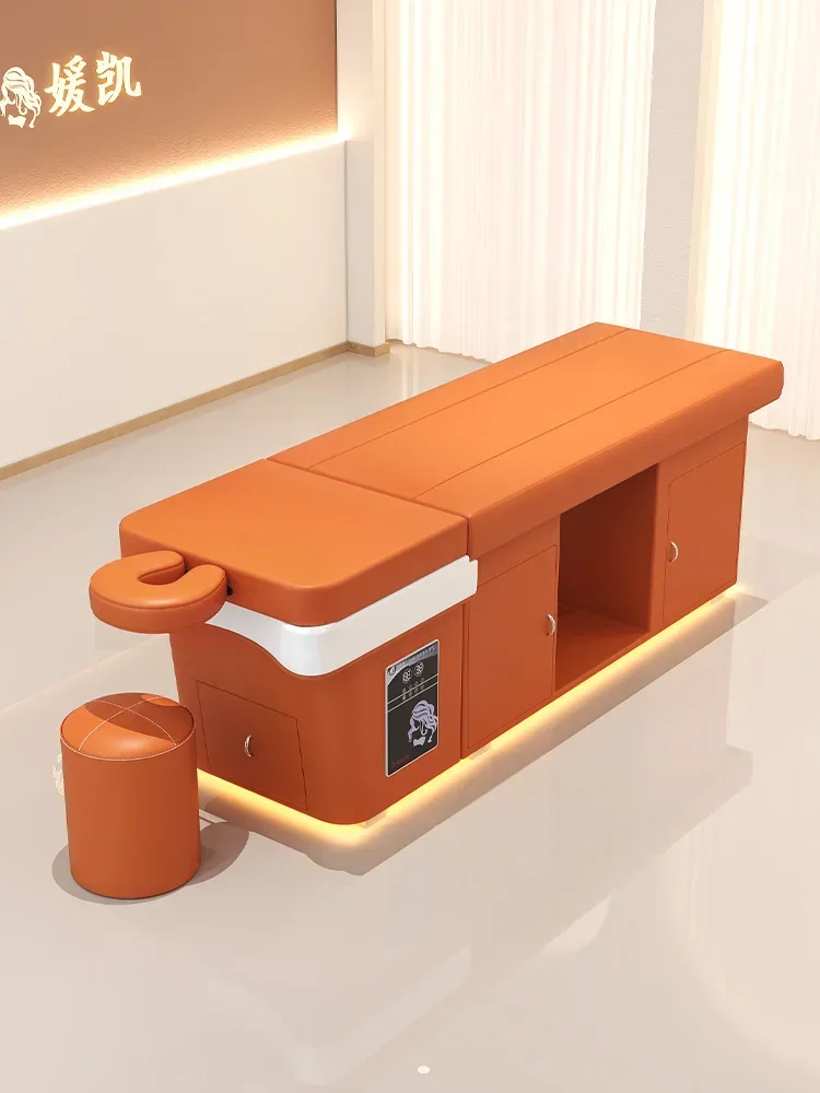 سرير شامبو لتدليك الرأس، تبخير لتدوير المياه في صالونات الشعر مع إضاءة LED، سخان مياه لسرير شامبو عالي الجودة #4