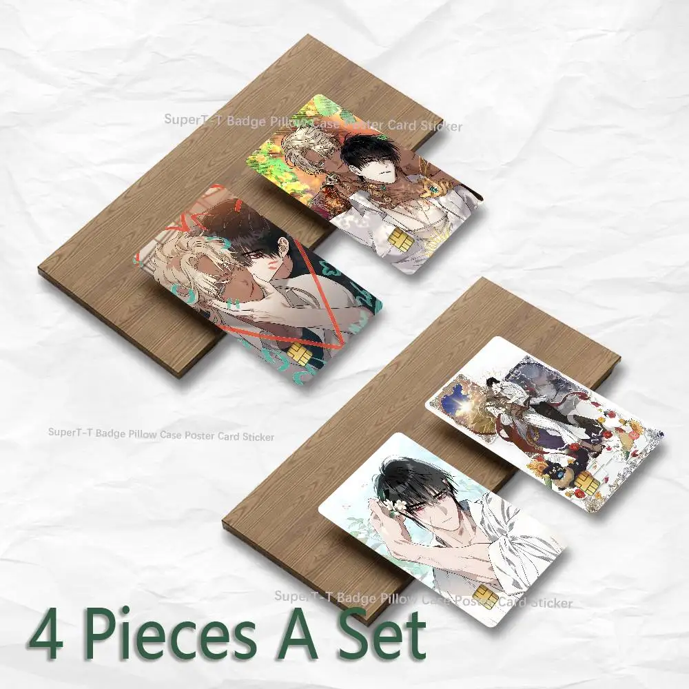 B-Blossom Of The White Night Credit Debit Card Sticker Bus Pass Diy Waterproof Small Chip Film Sticker Decoration