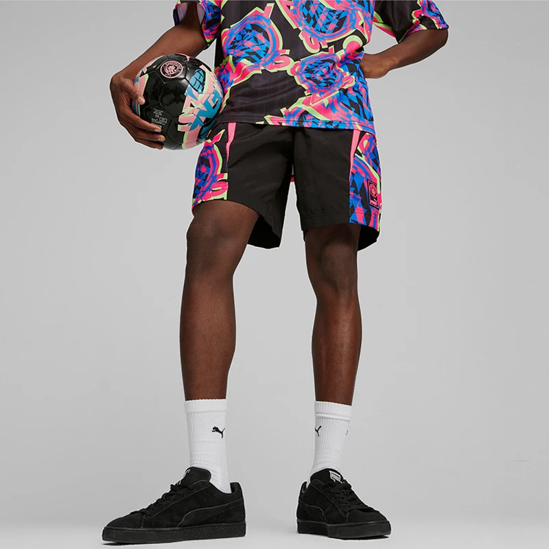 Puma genuine fashionable men's sports printed running casual mesh breathable loose shorts 774403-16