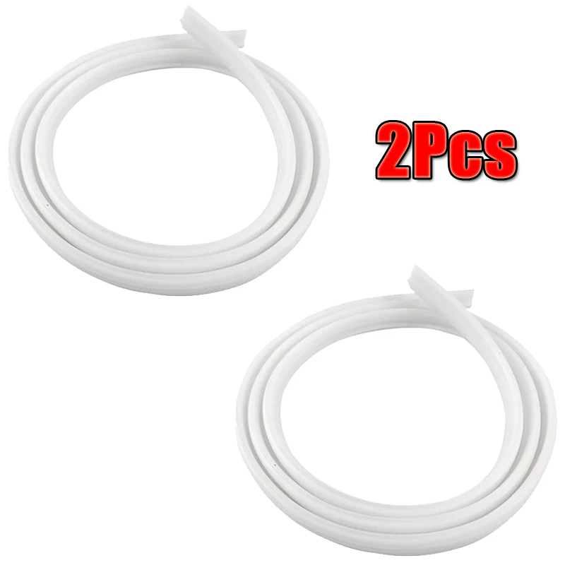 2Pcs 1.3M RV Roof Vent Seal Replacement TPV Rubber Gasket For Camper Roof Vents White Durable Caravan RV Parts Accessories