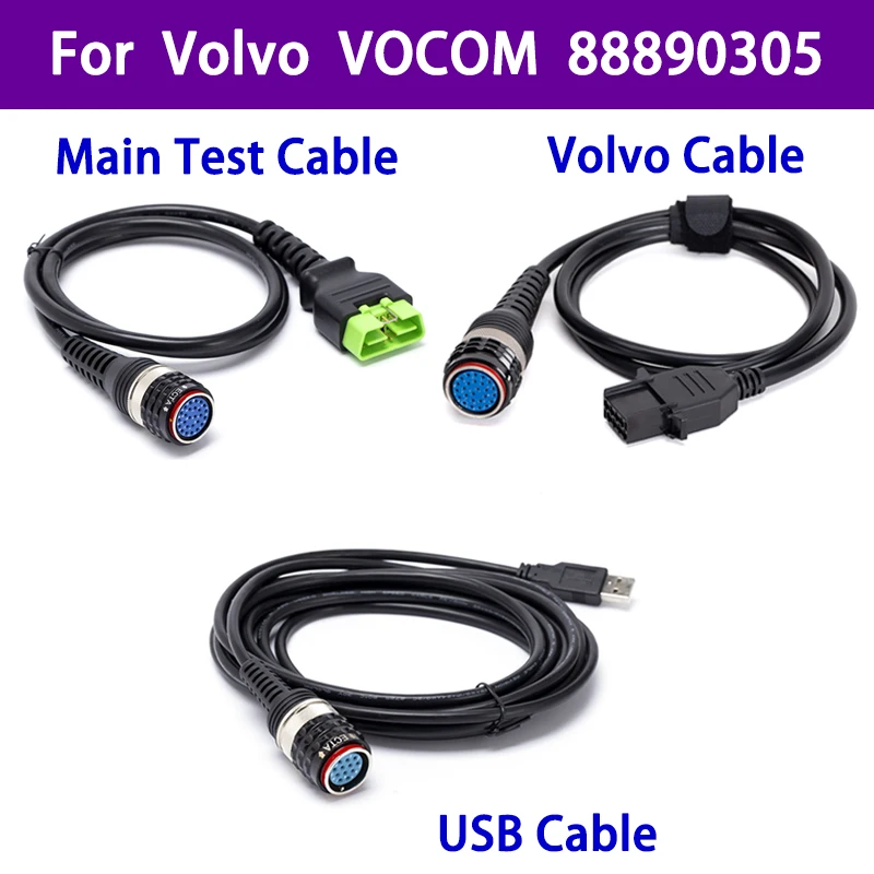 OBD2 Main Diagnostic Cable for Volvo 88890304 Interface Main Test Cable for Volvo Vocom 88890304 OBD-II Cable Vocom