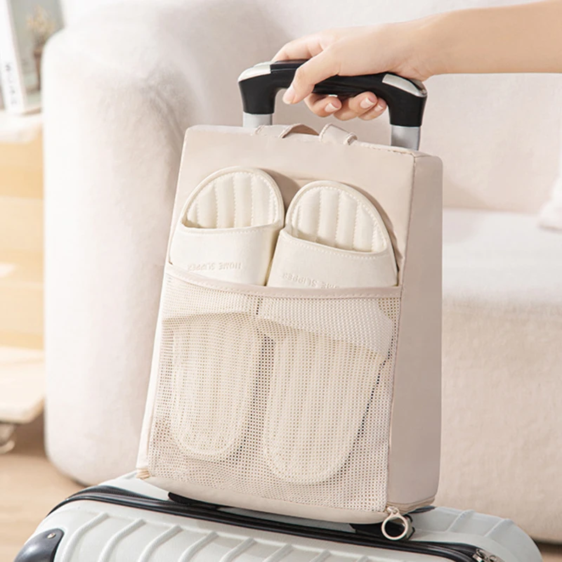 7PCS Compressed Travel Storage Organizer Set With Shoe Bag Mesh Visual Luggage Portable Packing Cubes Lightweight Suitcase Bag